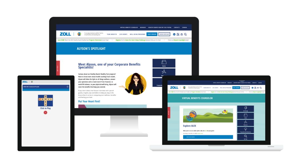 ZOLL Benefits Website | Spitfire Communications